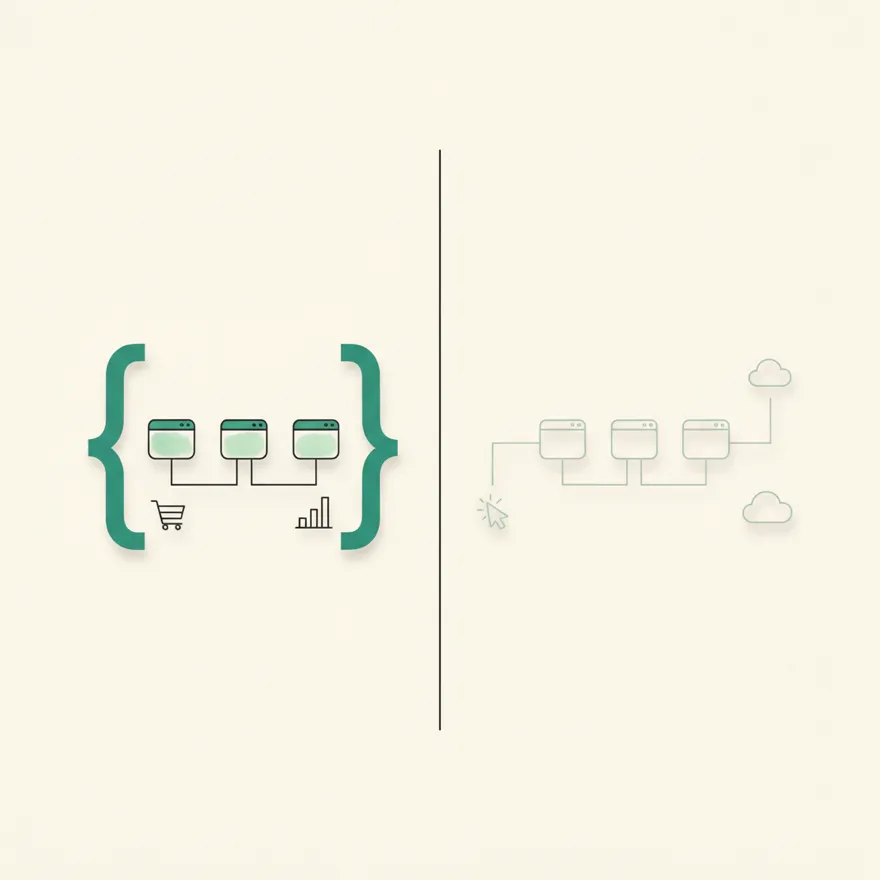 A dividing line separating the data hedlyte collects from the data it never touches